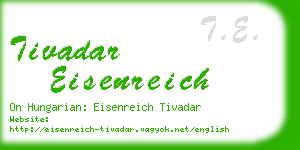 tivadar eisenreich business card